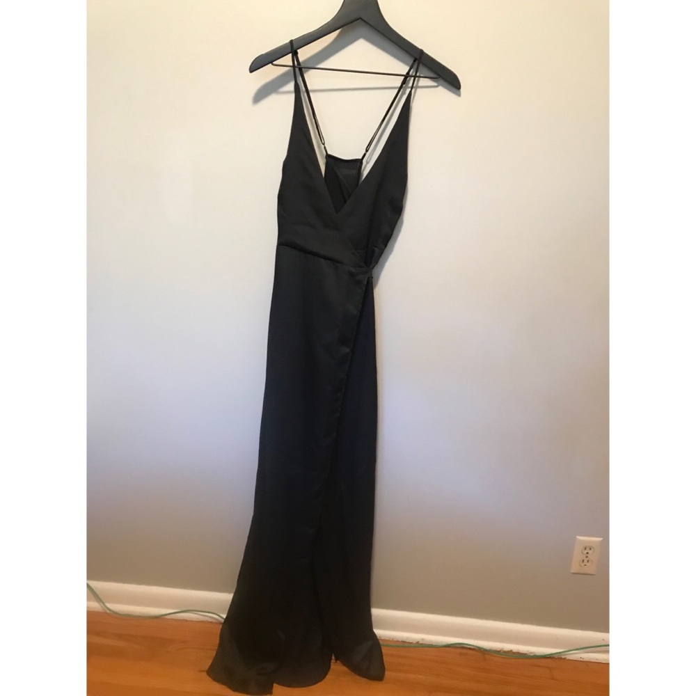 Deep V Wrap Dress